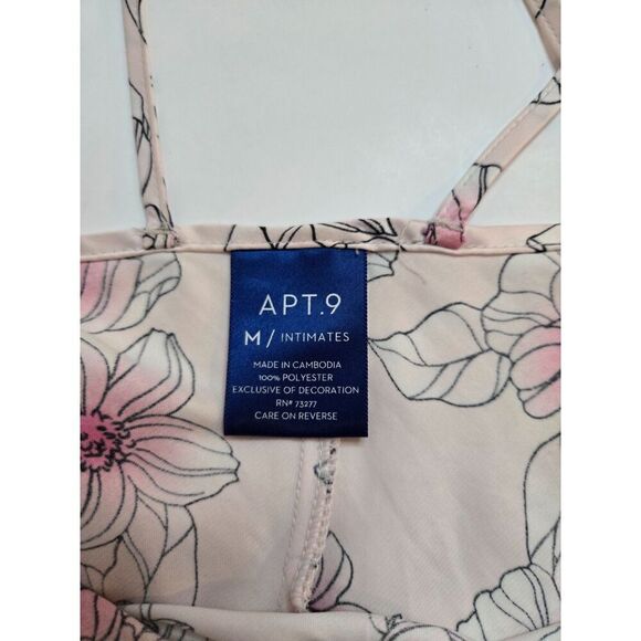 Apt. 9 Women's Pink Floral Cami Pajama Set Size Medium - Picture 10 of 11